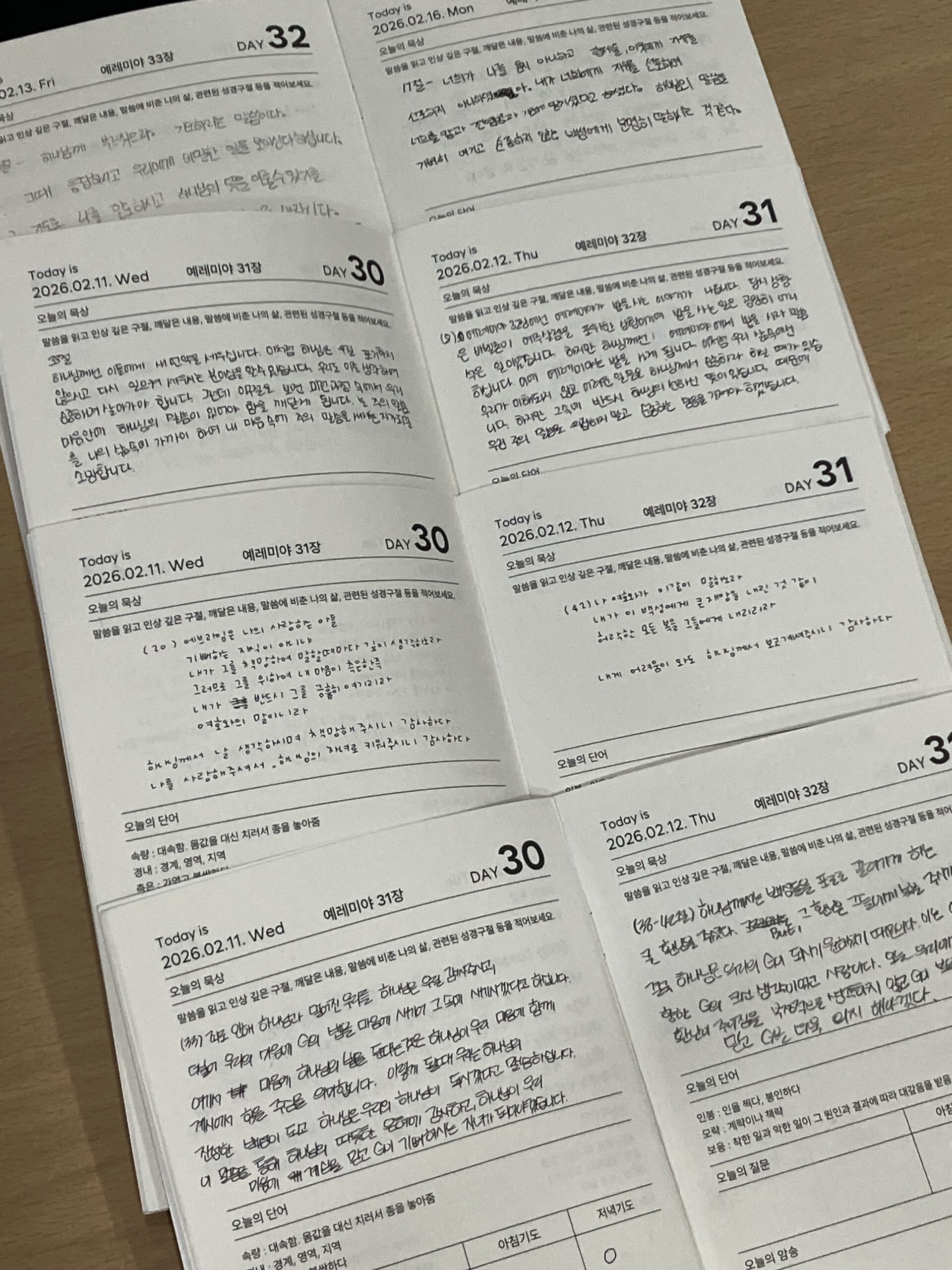 [신앙의 향기] 하루 한 장, 자라나는 믿음, 신앙핸드북